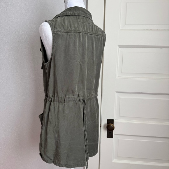 A New Day Utility Vest Size Small Lyocell Olive Green - Picture 4 of 7